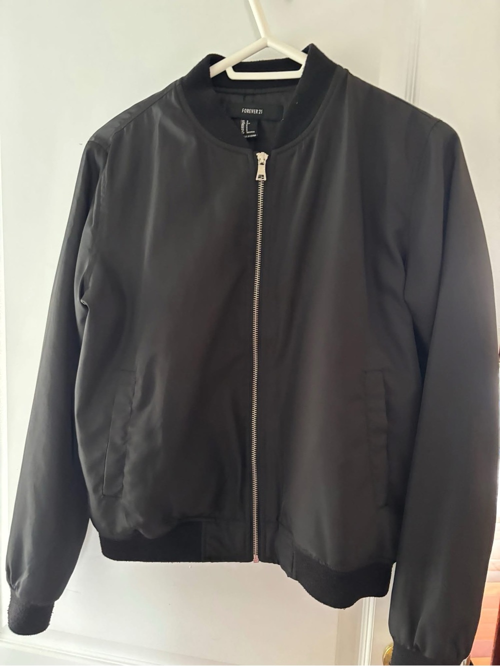 Forever 21 Black Bomber Jacket